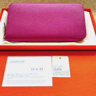 エルメス(Hermes)のエルメス　シルクインロング　ローズパープル(財布)