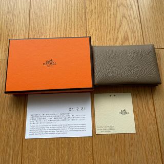 エルメス(Hermes)の【新品未使用】エプソン エルメス カードケース エトゥープ(名刺入れ/定期入れ)