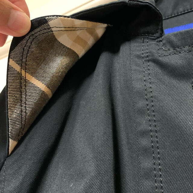 BURBERRY BLUE LABEL(バーバリーブルーレーベル)のバーバリーブルーレーベル　ハーフコート　トレンチ　スプリングコート　チェック レディースのジャケット/アウター(スプリングコート)の商品写真