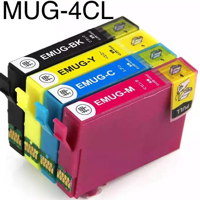 エプソン MUG-4CL (マグカップ) 互換インク 4色セット