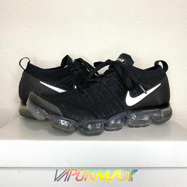 NIKE(ナイキ)の美品 NIKE AIR VAPORMAX フライニット2 28.5cm ブラック メンズの靴/シューズ(スニーカー)の商品写真