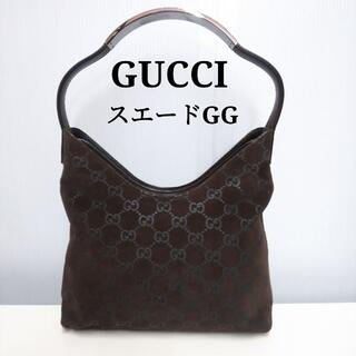 グッチ(Gucci)のGUCCI グッチ　スエード　ワンショルダー　バッグ　GG　QJ018(ショルダーバッグ)