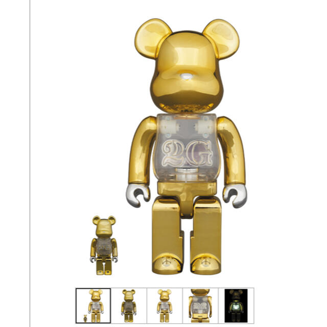 BE@RBRICK 2G REVERSE 400％ ＆100% GOLDゴールド