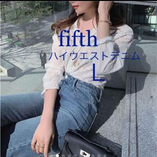 フィフス(fifth)のfifth　ストレートデニム　L(デニム/ジーンズ)