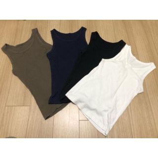 ユニクロ(UNIQLO)の美品 ユニクロ メンズ タンクトップ 4枚セット S (タンクトップ)