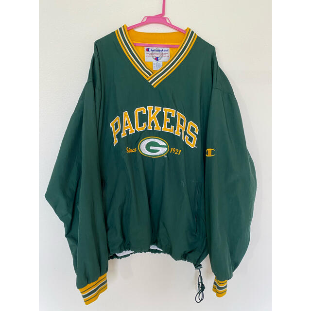 champion オーバーサイズナイロンジャケット PACKERS - ナイロンジャケット