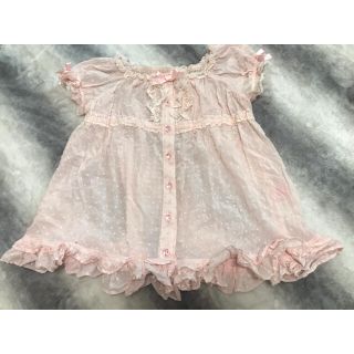 アンジェリックプリティー(Angelic Pretty)のAngelic Pretty♡スクエア襟ブラウス♡ロリィタ♡ピンク(シャツ/ブラウス(半袖/袖なし))