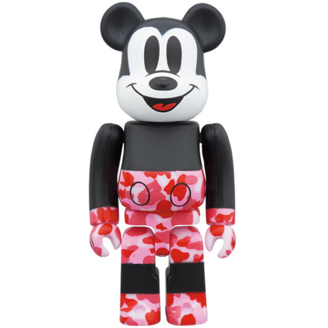 BE@RBRICK BAPE(R)MICKEY MOUSE100％ & 400％pink使用状況