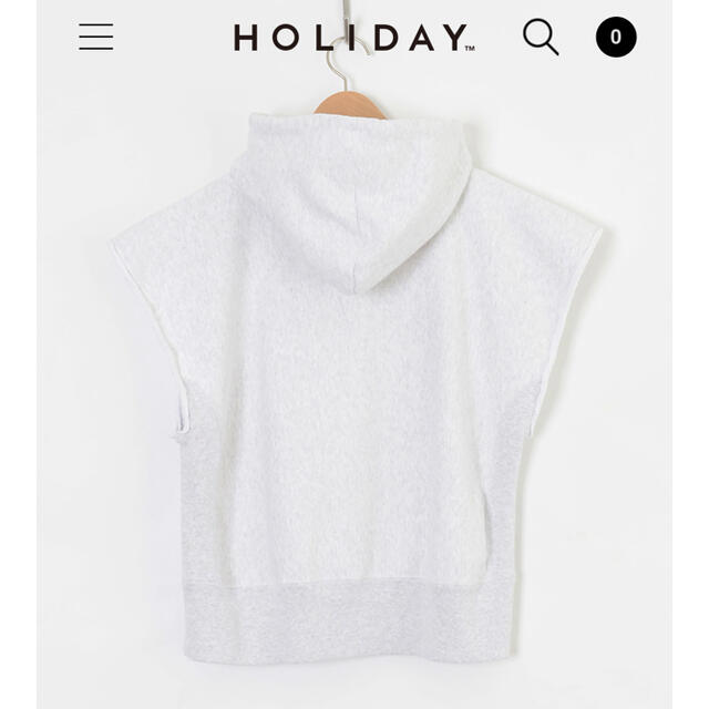 holiday(ホリデイ)のさちさん専用HOLIDAY ULTRA HEAVY SWEAT CUT OFF  レディースのトップス(パーカー)の商品写真