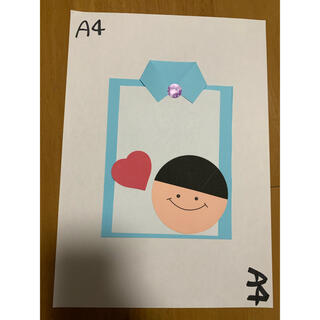 父の日メッセージカード　製作キット　5人分(カード/レター/ラッピング)