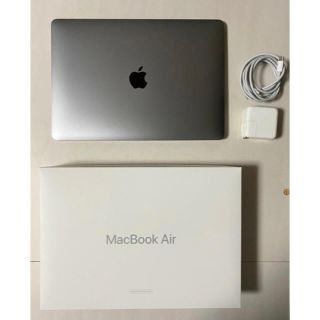 アップル(Apple)のMacBookAir2020スペースグレイ SSD256GB+ケース+MOFTX(ノートPC)