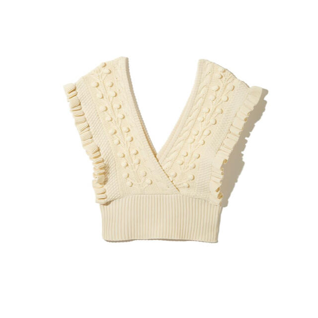 leinwande Popcorn Tree Knitted Crop Top