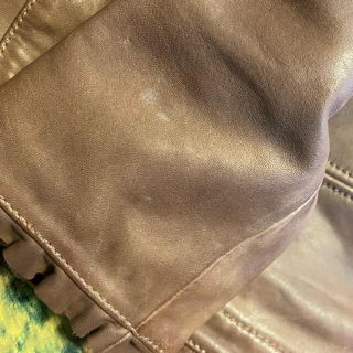 値下げ☺︎花とギター ビーバー*革ジャケット