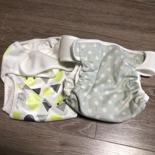 ニシマツヤ(西松屋)のころもーんさま専用★新品未使用★オムツカバー2枚セット　90(ベビーおむつカバー)