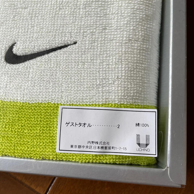 NIKE(ナイキ)のNIKE ゲストタオル　タオル　スポーツブランド インテリア/住まい/日用品の日用品/生活雑貨/旅行(タオル/バス用品)の商品写真