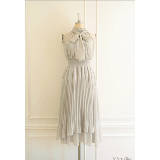 Herlipto Pleated Chiffon RibbonMidiDress レディースのワンピース(ロングワンピース/マキシワンピース)の商品写真