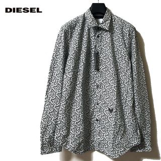 ディーゼル(DIESEL)の新品 DIESEL ディーゼル 総柄 刺繍入り コットン100％ 長袖 シャツ(シャツ)