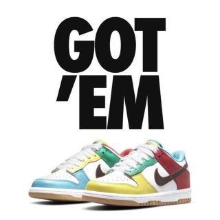 ナイキ(NIKE)のNIKE GS DUNK LOW SE FREE 99(スニーカー)