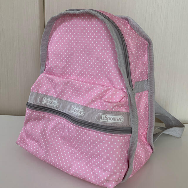 LeSportsac(レスポートサック)のLeSportsac ミニリュックサック/ピンク/水玉/女の子 キッズ/ベビー/マタニティのこども用バッグ(リュックサック)の商品写真