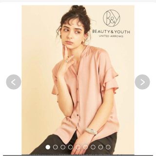 ビューティアンドユースユナイテッドアローズ(BEAUTY&YOUTH UNITED ARROWS)のBEAUTY&YOUTH フリルスリーブブラウス(シャツ/ブラウス(半袖/袖なし))