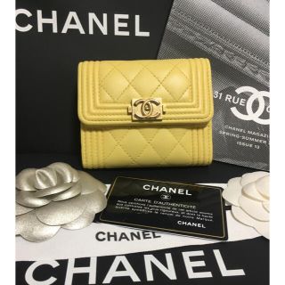 シャネル(CHANEL)のみみ様専用♡美品★ シャネル ボーイシャネル 三つ折り財布 27番台 正規品(財布)