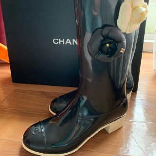 シャネル(CHANEL)のCHANEL♡シャネル　レインブーツ　37(レインブーツ/長靴)