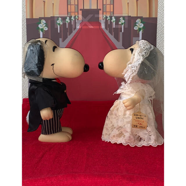 SNOOPY - 【希少】80年代 スヌーピー ウェディング フィギュア SNOOPY - 【希少】80年代 スヌーピー ウェディング フィギュア