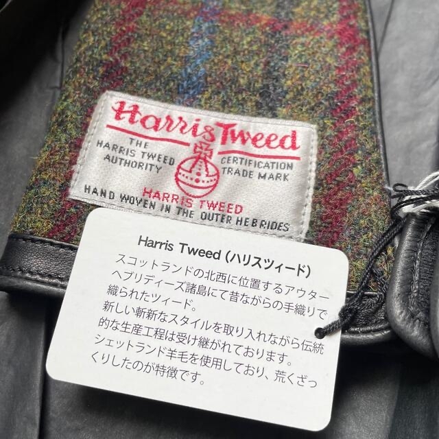 Harris Tweed(ハリスツイード)のまゆ様専用　新品未使用　HARRIS TWEED グローブ　牛革　手袋 レディースのファッション小物(手袋)の商品写真