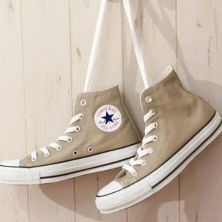 コンバース(CONVERSE)のコンバース　ハイカット　ベージュ(スニーカー)