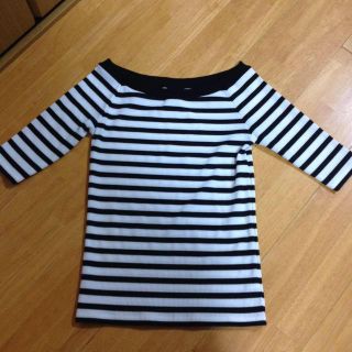 マウジー(moussy)のマウジーボーダーリブトップス(Tシャツ(長袖/七分))