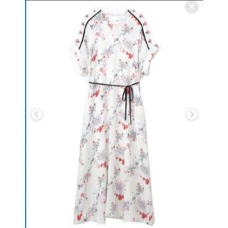 マメ(mame)のmame kurogouchi Flower print dress(ロングワンピース/マキシワンピース)