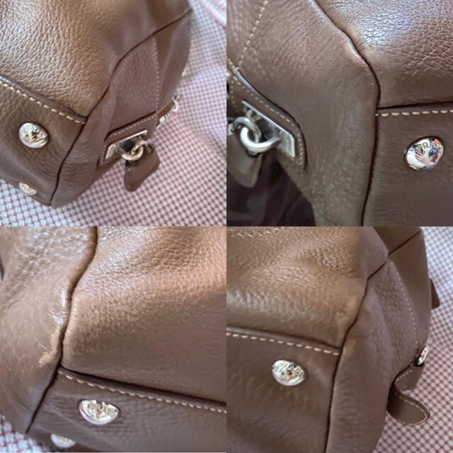 PRADA(プラダ)のPRADA プラダ　ハンドバッグ　ロゴ型押し レディースのバッグ(ハンドバッグ)の商品写真