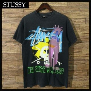 STUSSY ステューシー Tシャツ スカル 90s ロゴ デカロゴ 派手