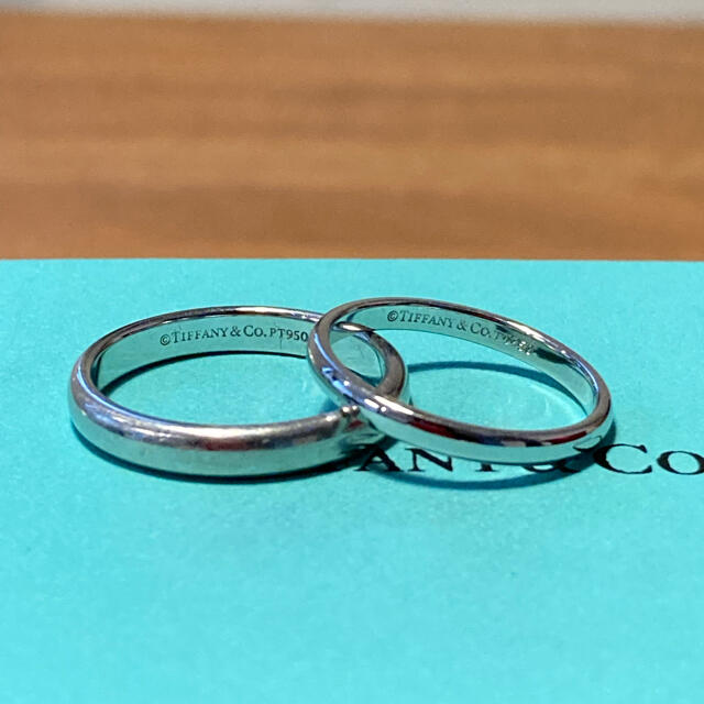 TIFFANY＆Co ティファニー 結婚指輪 クラシックバンド ペア リング