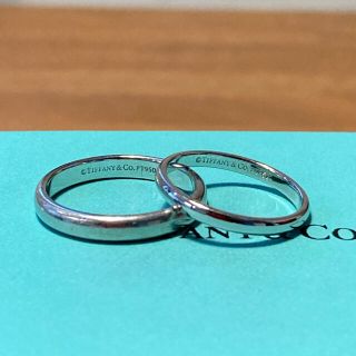 Pt950  ティファニー リング クラシック バンド TIFFANY&Co.