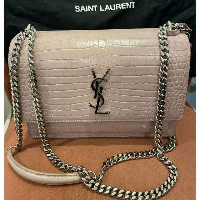 Saint Laurent(サンローラン)のサンセット ミディアム クロコダイルパターンレザーバッグ レディースのバッグ(ショルダーバッグ)の商品写真