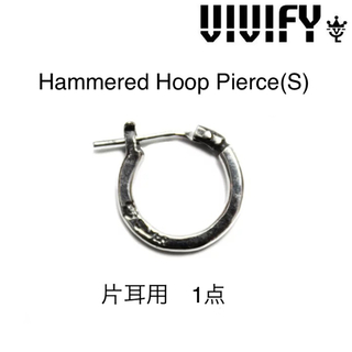 ビビファイ(VIVIFY)の新品未使用 Hammered Hoop Pierce(S) フープ　ピアス　片耳(ピアス(片耳用))