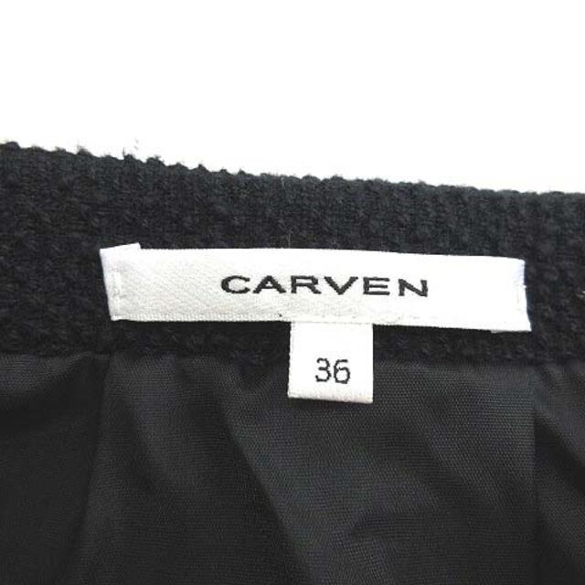 CARVEN(カルヴェン)のカルヴェン CARVEN ジャケット テーラード コットン 黒 36 レディースのジャケット/アウター(その他)の商品写真