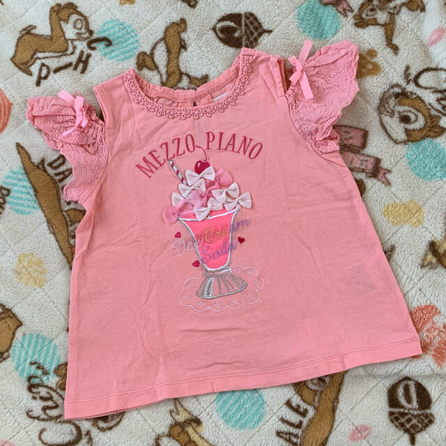 mezzo piano(メゾピアノ)のメゾピアノ🎀カットソー 110 キッズ/ベビー/マタニティのキッズ服女の子用(90cm~)(Tシャツ/カットソー)の商品写真