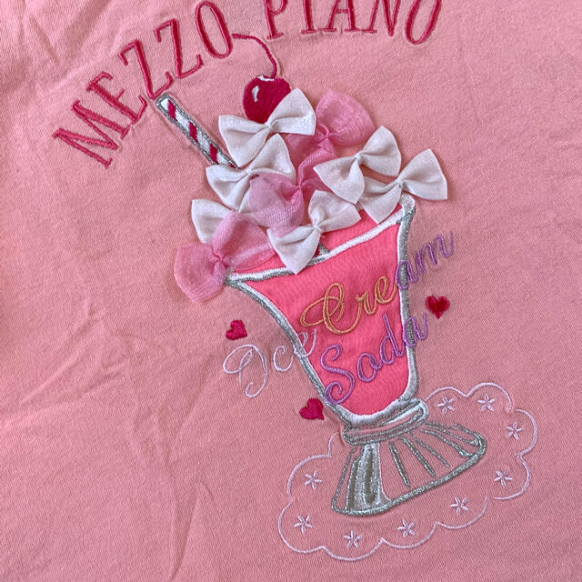 mezzo piano(メゾピアノ)のメゾピアノ🎀カットソー 110 キッズ/ベビー/マタニティのキッズ服女の子用(90cm~)(Tシャツ/カットソー)の商品写真