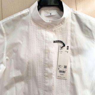 ユニクロ(UNIQLO)のジルサンダースーピマコットンタックシャツ(シャツ/ブラウス(長袖/七分))