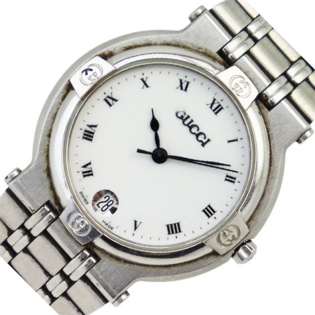 Gucci - グッチ GUCCI ラウンドウォッチ 腕時計 メンズ【中古】の通販