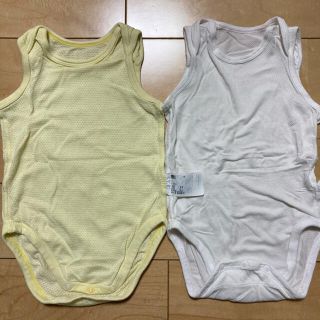 ユニクロ(UNIQLO)のユニクロ　メッシュコットンインナー　エアリズム　ボディスーツ　80 (肌着/下着)