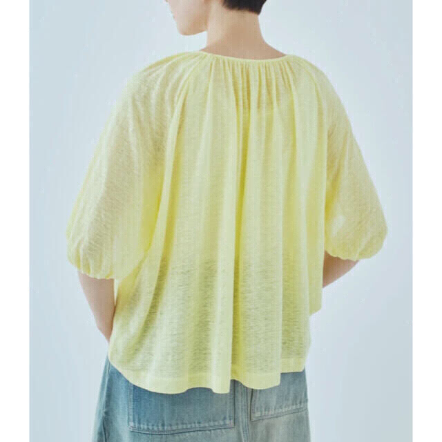 新品】ミナペルホネン pousse ラグランスリーブカットソー 白 38