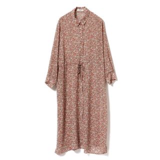 ビームス(BEAMS)のBeAMS DOT レトロ花柄シャツワンピース(ロングワンピース/マキシワンピース)