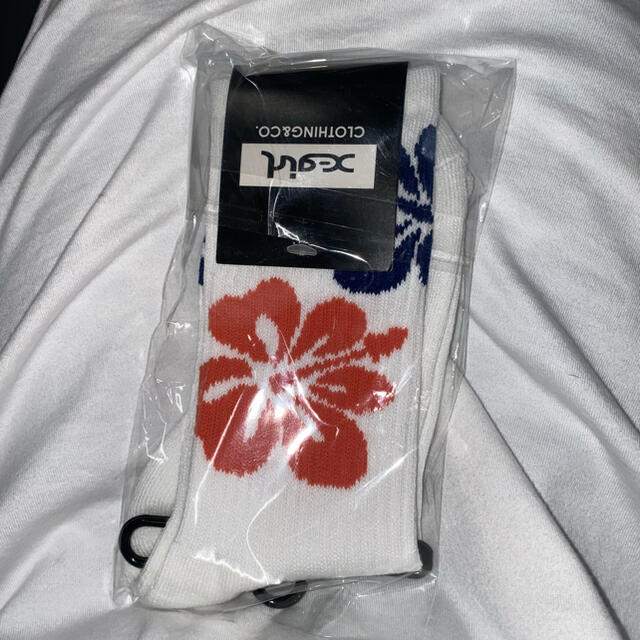 X-girl(エックスガール)のX-girl HIBISCUS RIB SOCKS レディースのレッグウェア(ソックス)の商品写真