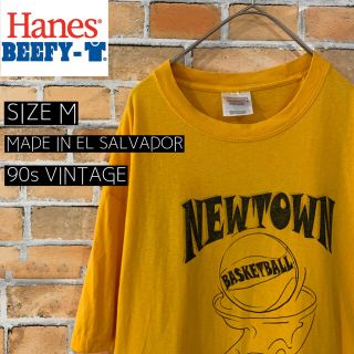 ヘインズ(Hanes)の【HANES】90s ヴィンテージ Tシャツ バスケットボール アメリカ古着(Tシャツ/カットソー(半袖/袖なし))