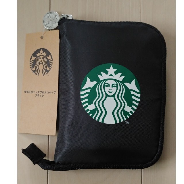 Starbucks Coffee(スターバックスコーヒー)のいっさい様専用　スターバックス TO GOポケッタブルエコバッグ　スタバ レディースのバッグ(エコバッグ)の商品写真