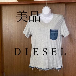 ディーゼル(DIESEL)の[✨ＤＩＥＳＥＬ✨]デニムポケット＆ダメージＴシャツ(Tシャツ(半袖/袖なし))