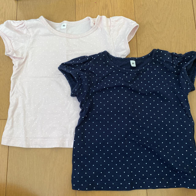 MUJI (無印良品)(ムジルシリョウヒン)のTシャツ　80 キッズ/ベビー/マタニティのベビー服(~85cm)(Ｔシャツ)の商品写真